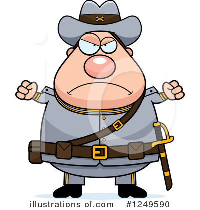 Royalty-Free (RF) Confederate Soldier Clipart Illustration by Cory Thoman - Stock Sample #1249590