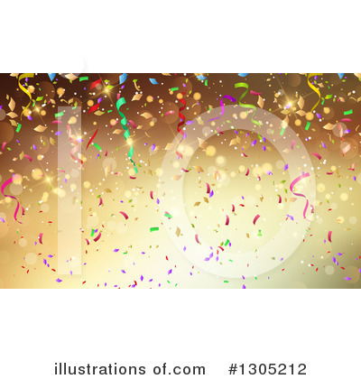 Royalty-Free (RF) Confetti Clipart Illustration by KJ Pargeter - Stock Sample #1305212