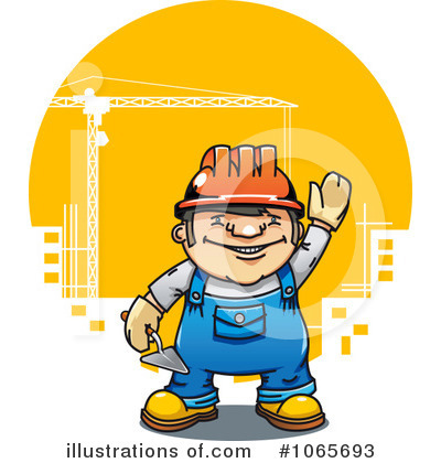Construction Crane Clipart #1065693 by Vector Tradition SM