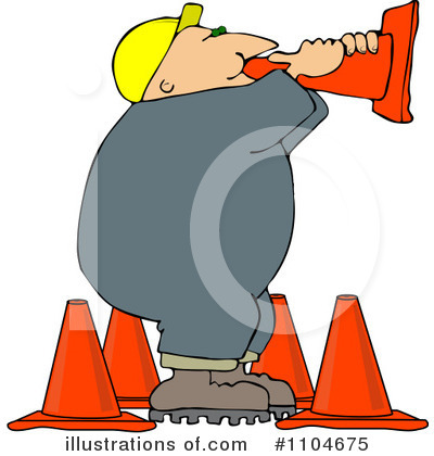 Construction Cone Clipart #1104675 by djart