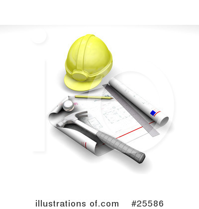 Royalty-Free (RF) Construction Clipart Illustration by KJ Pargeter - Stock Sample #25586