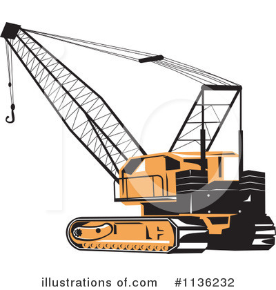 Royalty-Free (RF) Construction Crane Clipart Illustration by patrimonio - Stock Sample #1136232