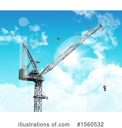 Royalty-Free (RF) Construction Crane Clipart Illustration by KJ Pargeter - Stock Sample #1560532