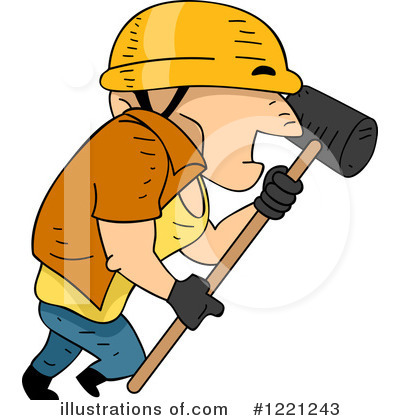 Royalty-Free (RF) Construction Worker Clipart Illustration by BNP Design Studio - Stock Sample #1221243