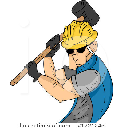 Royalty-Free (RF) Construction Worker Clipart Illustration by BNP Design Studio - Stock Sample #1221245