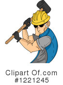Construction Worker Clipart #1221245 by BNP Design Studio