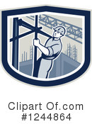 Construction Worker Clipart #1244864 by patrimonio