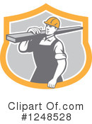 Construction Worker Clipart #1248528 by patrimonio