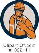 Construction Worker Clipart #1322111 by patrimonio
