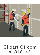 Construction Worker Clipart #1348148 by David Rey
