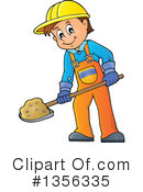 Construction Worker Clipart #1356335 by visekart