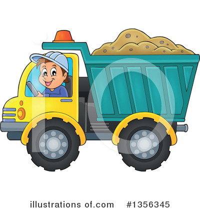 Dump Truck Clipart #1356345 by visekart