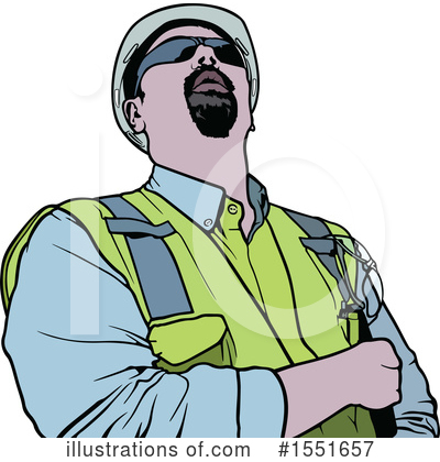 Royalty-Free (RF) Construction Worker Clipart Illustration by dero - Stock Sample #1551657
