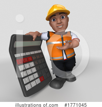 Royalty-Free (RF) Construction Worker Clipart Illustration by KJ Pargeter - Stock Sample #1771045
