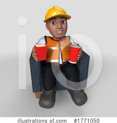 Royalty-Free (RF) Construction Worker Clipart Illustration by KJ Pargeter - Stock Sample #1771050