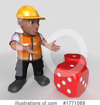 Royalty-Free (RF) Construction Worker Clipart Illustration by KJ Pargeter - Stock Sample #1771069