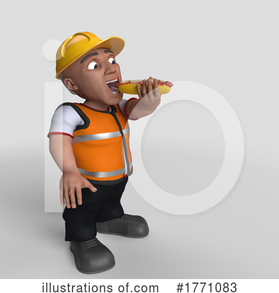 Royalty-Free (RF) Construction Worker Clipart Illustration by KJ Pargeter - Stock Sample #1771083