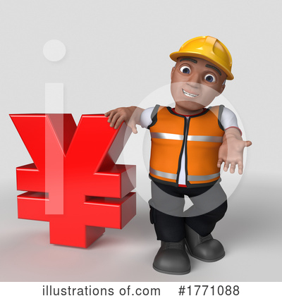 Royalty-Free (RF) Construction Worker Clipart Illustration by KJ Pargeter - Stock Sample #1771088