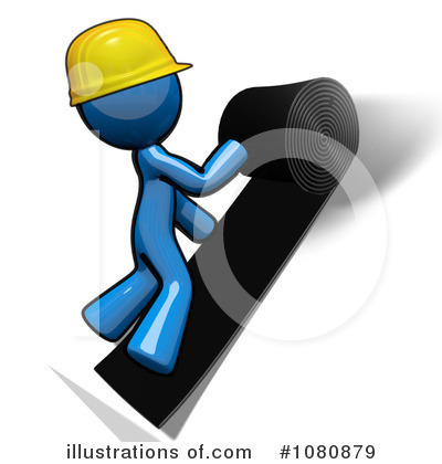 Roofer Clipart #1080879 by Leo Blanchette
