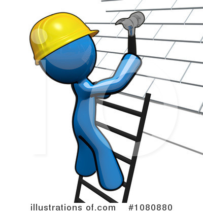 Royalty-Free (RF) Contractor Clipart Illustration by Leo Blanchette - Stock Sample #1080880