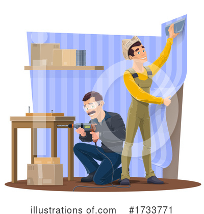Royalty-Free (RF) Contractor Clipart Illustration by Vector Tradition SM - Stock Sample #1733771