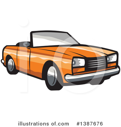 Convertible Car Clipart #1387676 by patrimonio