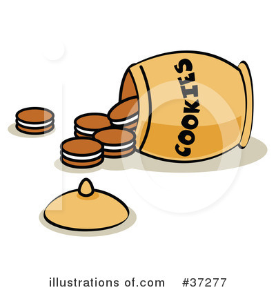 Royalty-Free (RF) Cookies Clipart Illustration by Andy Nortnik - Stock Sample #37277