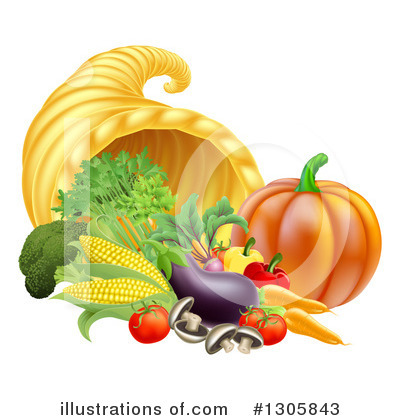 Thanksgiving Clipart #1305843 by AtStockIllustration
