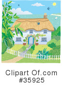 Cottage Clipart #35925 by Lisa Arts
