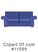 Couch Clipart #11599 by AtStockIllustration