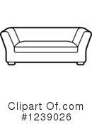 Couch Clipart #1239026 by Lal Perera