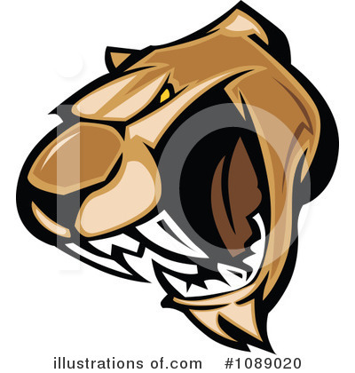 Royalty-Free (RF) Cougar Clipart Illustration by Chromaco - Stock Sample #1089020