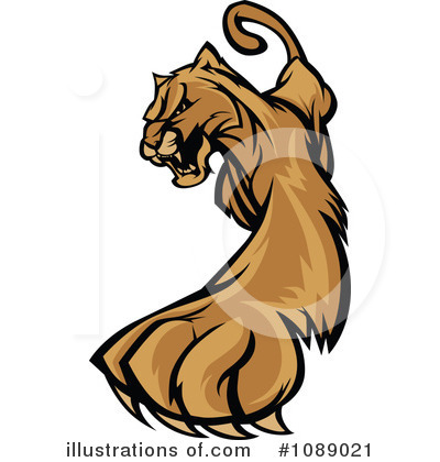 Royalty-Free (RF) Cougar Clipart Illustration by Chromaco - Stock Sample #1089021