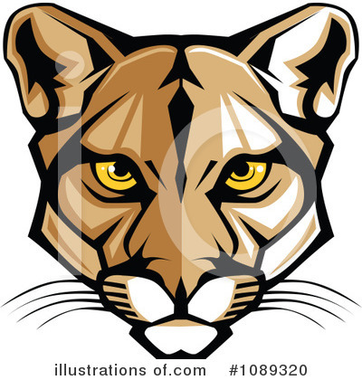 Royalty-Free (RF) Cougar Clipart Illustration by Chromaco - Stock Sample #1089320