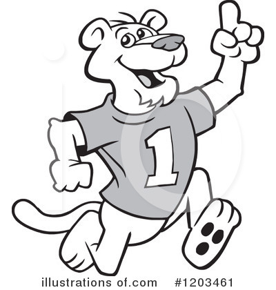 Royalty-Free (RF) Cougar Clipart Illustration by Johnny Sajem - Stock Sample #1203461
