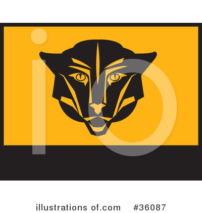 Royalty-Free (RF) Cougar Clipart Illustration by Eugene - Stock Sample #36087