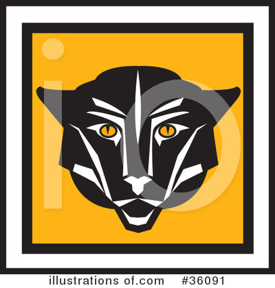 Royalty-Free (RF) Cougar Clipart Illustration by Eugene - Stock Sample #36091