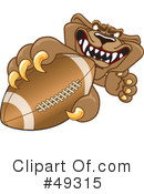 Cougar Mascot Clipart #49315 by Mascot Junction