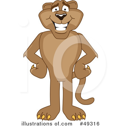 Puma Clipart #49316 by Mascot Junction
