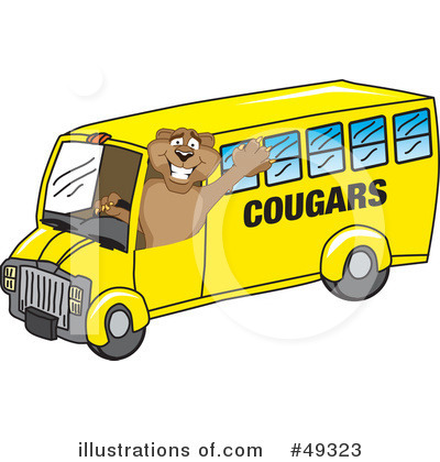 School Bus Driver Clipart #49323 by Mascot Junction