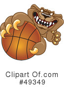 Cougar Mascot Clipart #49349 by Mascot Junction