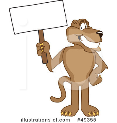 Cougar School Mascot Clipart #49355 by Mascot Junction