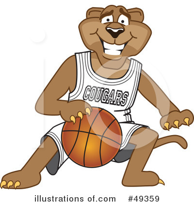 Cougar School Mascot Clipart #49359 by Mascot Junction