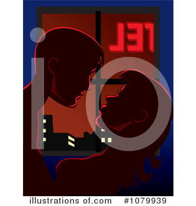 Royalty-Free (RF) Couple Clipart Illustration by David Rey - Stock Sample #1079939