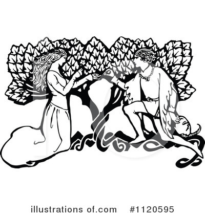 Royalty-Free (RF) Couple Clipart Illustration by Prawny Vintage - Stock Sample #1120595