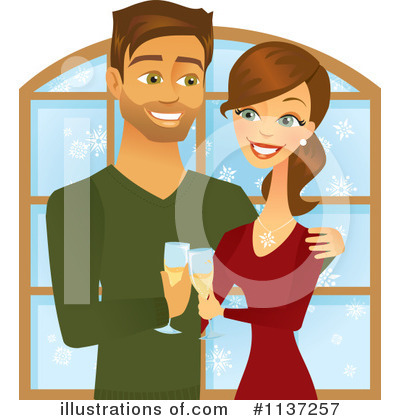 Royalty-Free (RF) Couple Clipart Illustration by Amanda Kate - Stock Sample #1137257
