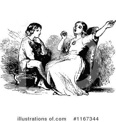 Royalty-Free (RF) Couple Clipart Illustration by Prawny Vintage - Stock Sample #1167344