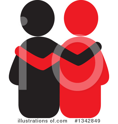 Royalty-Free (RF) Couple Clipart Illustration by ColorMagic - Stock Sample #1342849