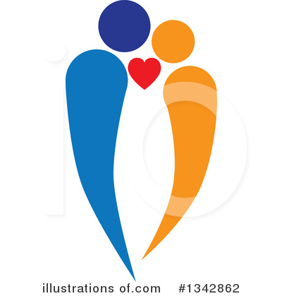 Royalty-Free (RF) Couple Clipart Illustration by ColorMagic - Stock Sample #1342862