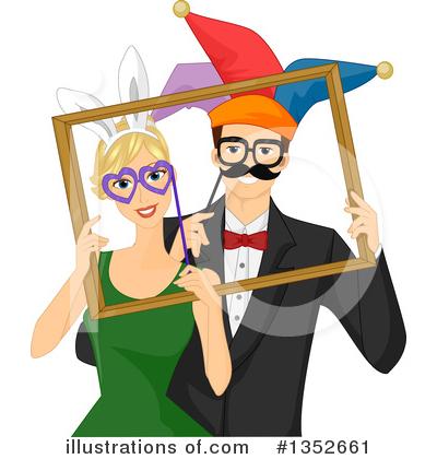 Royalty-Free (RF) Couple Clipart Illustration by BNP Design Studio - Stock Sample #1352661